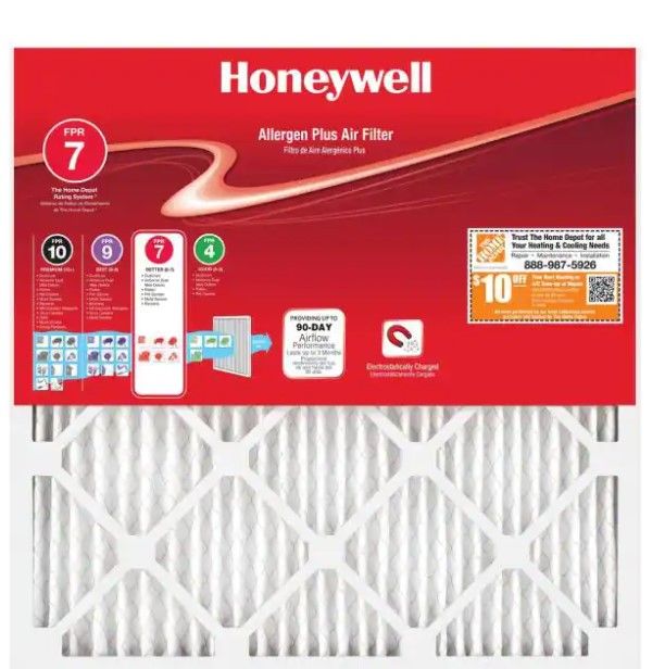 Photo 1 of **Minor Damage* Honeywell 15-1/2 X 15-1/2 X 1 Allergen Plus Pleated MERV 11 - FPR 7 Air Filter
