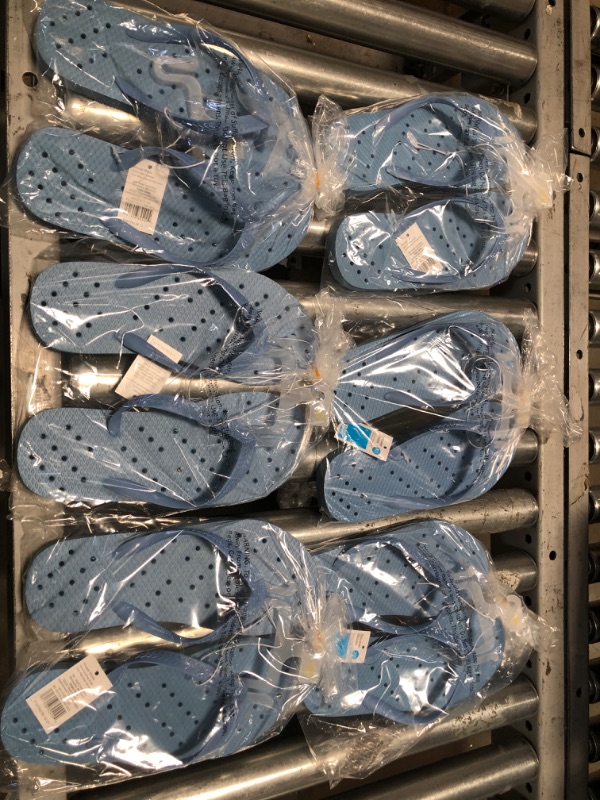 Photo 1 of 6PK BLUE SHOWER SHOES SIZE 7