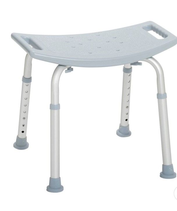 Photo 1 of Drive Medical Bathroom Safety Shower Tub Bench Chair, Gray

