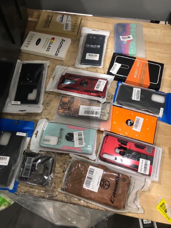 Photo 1 of 15 pack Assorted Samsung and Moto G Cases and Screen Protector Bundle 