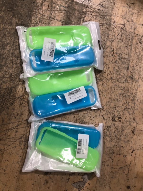 Photo 2 of 2 Pack Protective Case for TCL Roku TV Steaming Stick 3600R/3800/3900 Remote, Silicone Cover Roku Voice/Express/Premiere Remote Controller Skin, Replacement Sleeve Protector-Glow Green,Glow Blue 3 pack 