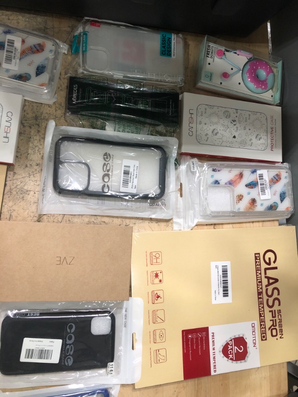 Photo 2 of 20 Pack Assorted iPhone,/Airpod/Watch Cases, Screen Protectors and Accessories Bundle 
