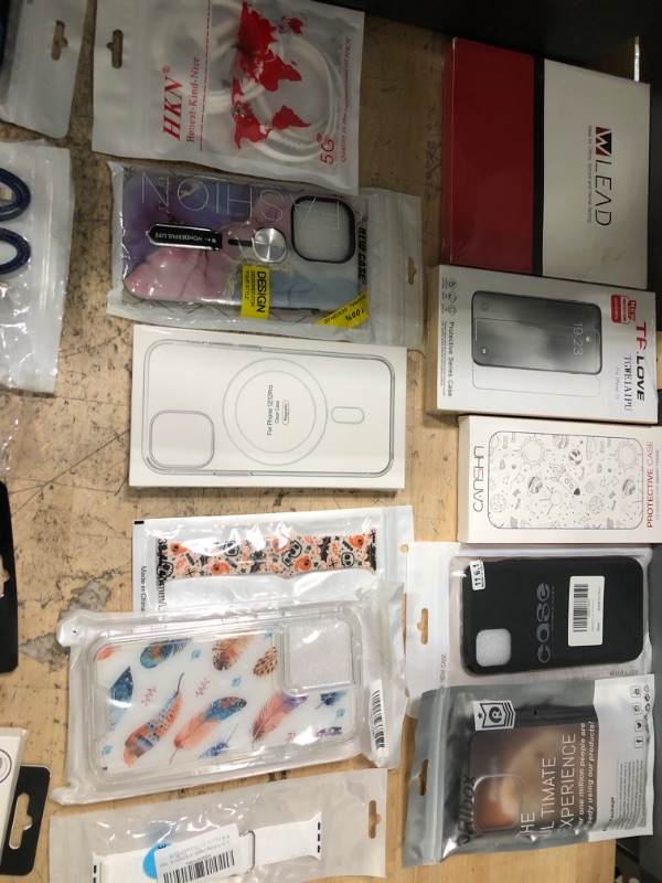 Photo 2 of 20 Pack Assorted iPhone,/Airpod/Watch Cases, Screen Protectors and Accessories Bundle 
