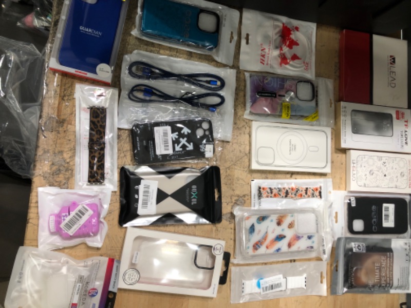 Photo 1 of 20 Pack Assorted iPhone,/Airpod/Watch Cases, Screen Protectors and Accessories Bundle 
