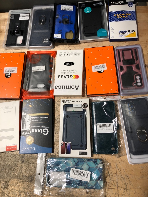 Photo 1 of 16 pack Assorted Samsung and Moto G Cases and Screen Protector Bundle 
