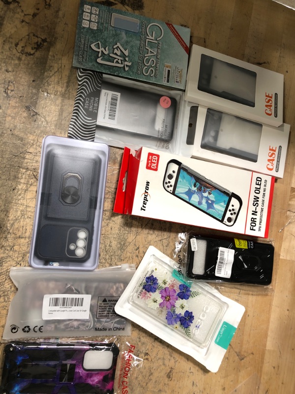 Photo 1 of 10 pack Assorted Samsung and Moto G Cases and Switch Protector Bundle 
