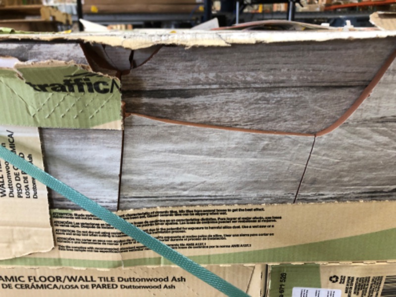 Photo 2 of (CRACKED TILE)
MSI Duttonwood Ash 7 in. x 20 in. Matte Ceramic Floor and Wall Tile (14.58 sq. ft./Case) pallet of 23