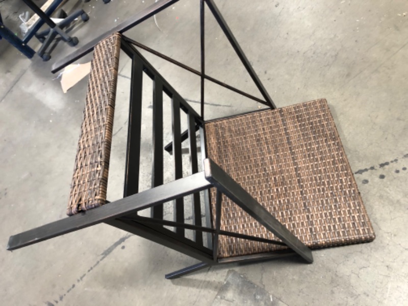 Photo 11 of (PARTS ONLY; SCRATCH DAMAGES; DAMAGED WICKER; MISSING HARDWARE/MANUAL)
Hampton Bay Northport 4-Piece Wicker Outdoor Patio Deep Seating Set with Tan Cushions and Coffee Table