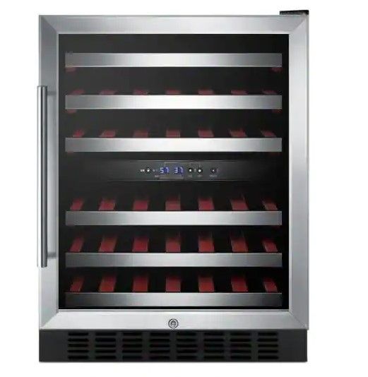 Photo 1 of Summit Appliance 46-Bottle Dual Zone Convertible Wine Cellar