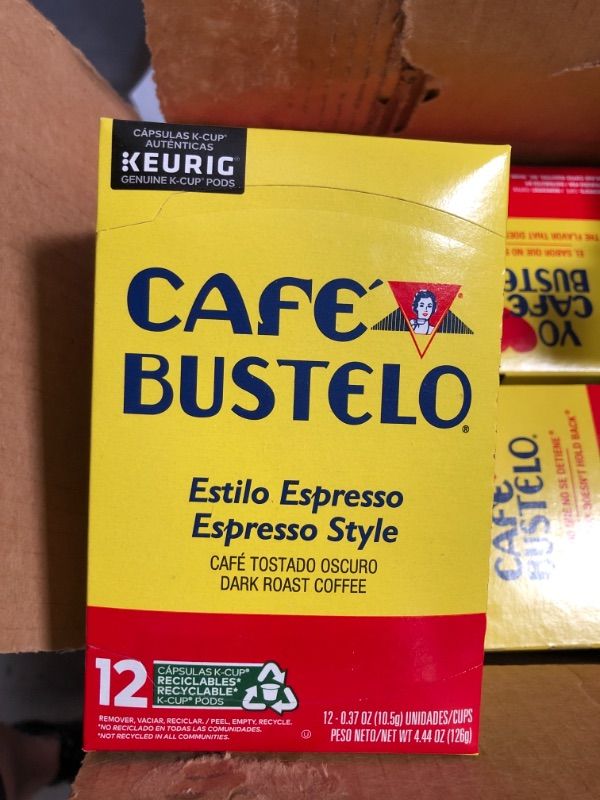 Photo 2 of BEST BY :NOV-13-2022
6PACK- Cafe Bustelo K-Cup Espresso Original - 0.37 Oz / 12 Pack