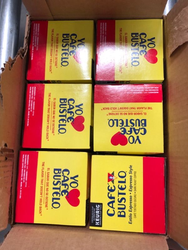 Photo 1 of BEST BY :NOV-13-2022
6PACK- Cafe Bustelo K-Cup Espresso Original - 0.37 Oz / 12 Pack