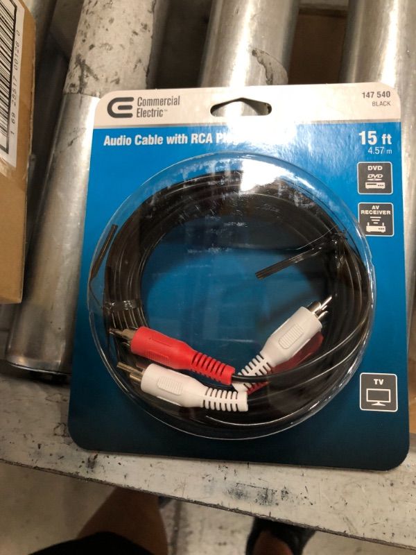 Photo 1 of 15 ft. Audio Cable with RCA Plugs
4-pack 