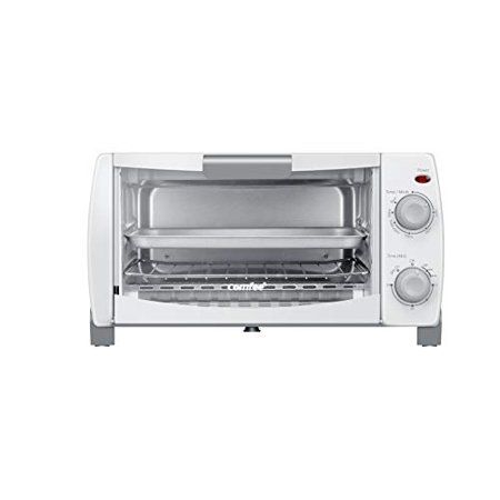 Photo 1 of Comfee' Toaster Oven Countertop, 4-Slice, Compact Size, Easy to Control with Timer-Bake-Broil-Toast Setting, 1000W, White (CFO-BB102)
