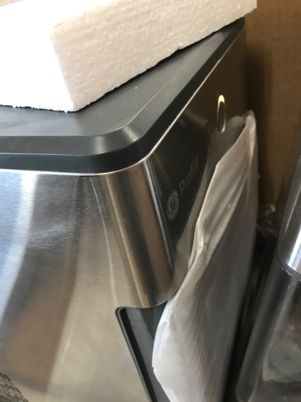 Photo 2 of GE Profile Opal | Countertop Nugget Ice Maker with Side Tank | Portable Ice Machine Makes up to 24 lbs. of Ice Per Day | Stainless Steel Finish
