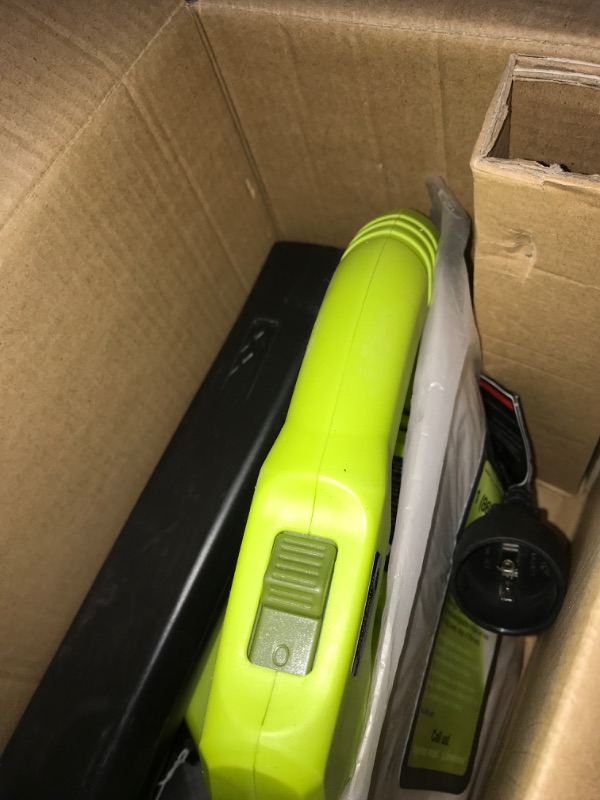 Photo 1 of Sun Joe SBJ601E 2-Speed Electric Blower, 215 MPH, 10 Amp (Green)

