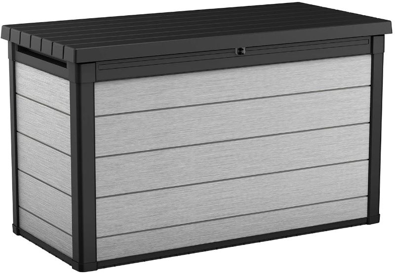 Photo 1 of ** Parts Only***   Keter Denali 200 Gallon Resin Large Deck Box-Organization and Storage for Patio Furniture 