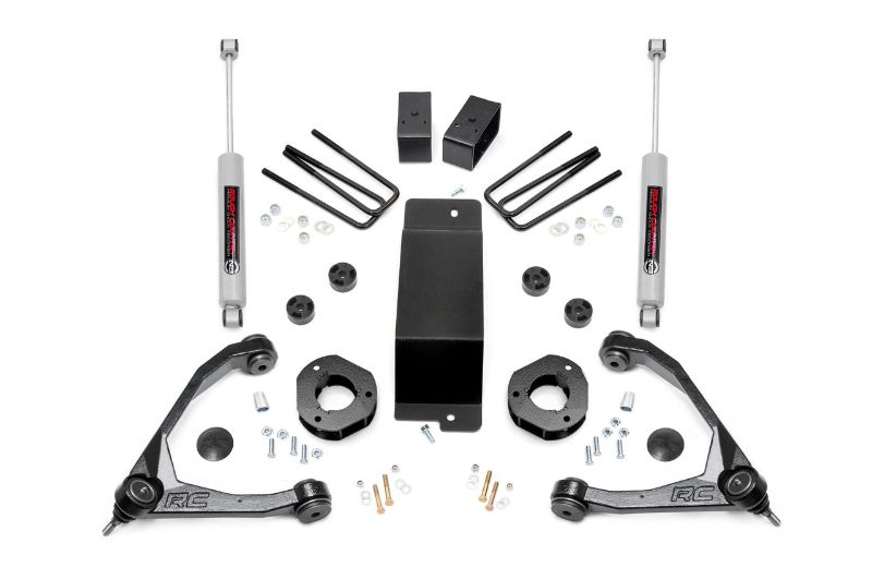 Photo 1 of 07-16 Chevy/GMC 1500 PU 4Wd w/Forged Arms 3.5in Lift Kit - Rough Country Suspension