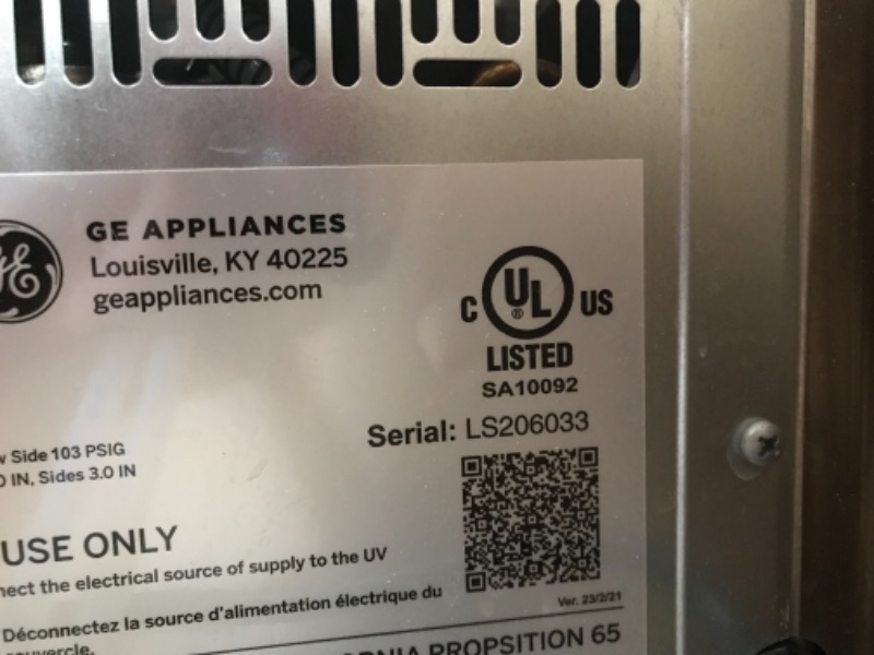 Photo 4 of ** PARTS ONLY ** GE Profile Opal | Countertop Nugget Ice Maker with Side Tank | Portable Ice Machine Makes up to 24 lbs. of Ice Per Day