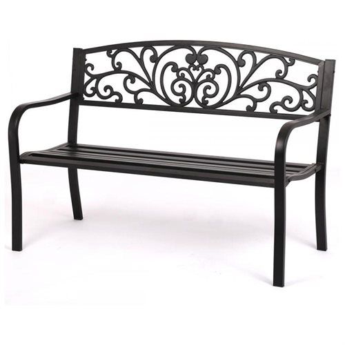 Photo 1 of 50" Outdoor Patio Steel Frame Bench I50
