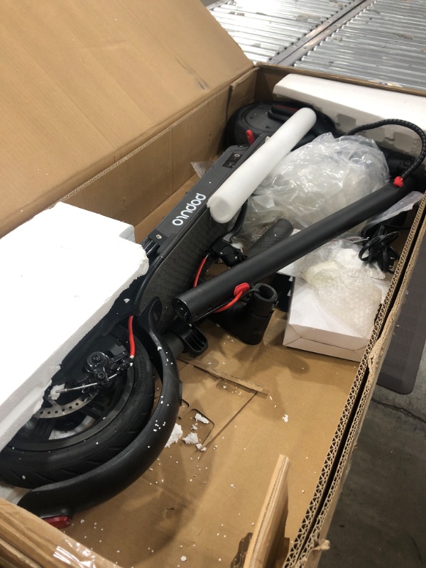 Photo 2 of Folding Electric Scooter for Adults with Double Braking System - 8.5” Pneumatic Tires - Up to 14.5 Miles & 15 MPH Portable Folding Commuting Electric Scooter…
