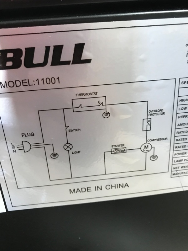 Photo 4 of Bull - Refrigerator Standard with 304 SS front Panel
