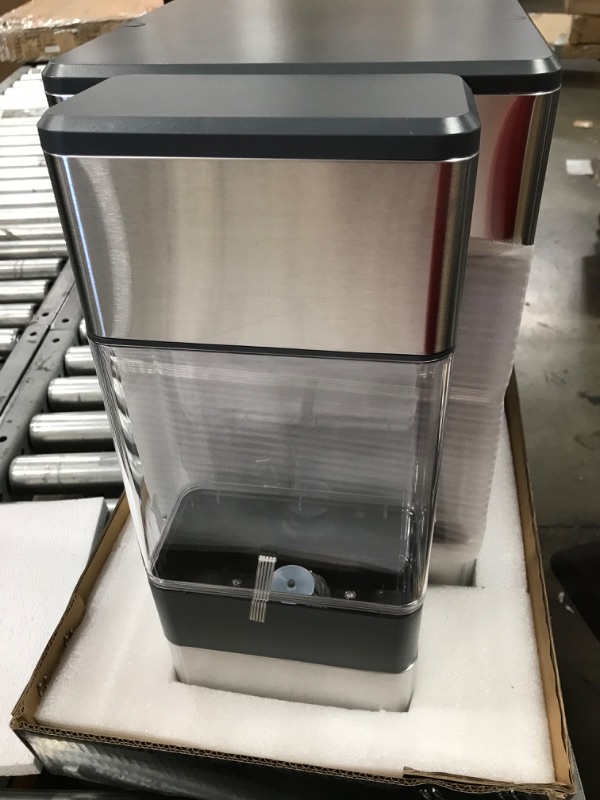 Photo 2 of GE Profile Opal | Countertop Nugget Ice Maker with Side Tank | Portable Ice Machine Makes up to 24 Lbs. of Ice per Day | Stainless Steel Finish
