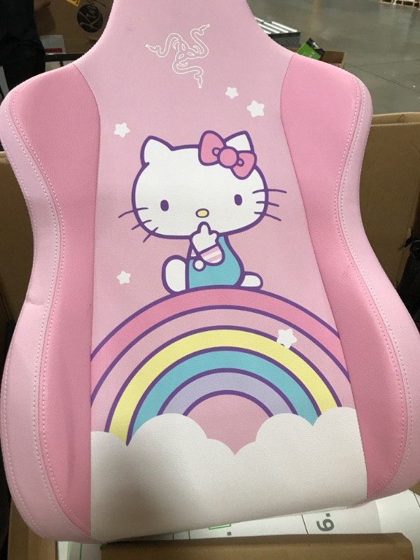 Photo 1 of **READ BELOW**Razer Iskur X Ergonomic Gaming Chair: Designed for Hardcore Gaming - Multi-Layered Synthetic Leather - High-Density Foam Cushions - 2D Armrests - Steel-Reinforced Body - Hello Kitty & Friends Edition
