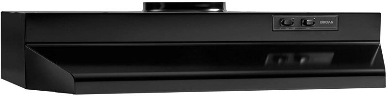 Photo 1 of Broan-NuTone 423023 Insert with Light, Exhaust Fan Cabinet Range Hood, 30-Inch, Black
