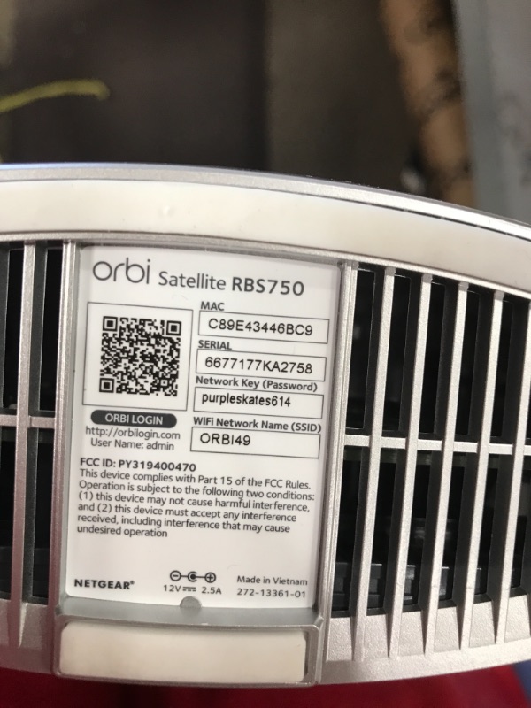 Photo 6 of ***SEE NOTES*** NETGEAR Orbi Whole Home WiFi 6 System with DOCSIS 3.1 Built-in Cable Modem (CBK752) – Cable Modem Router + 1 Satellite Extender | Covers up to 5,000 sq. ft. 40+ Devices | AX4200 (Up to 4.2Gbps)
