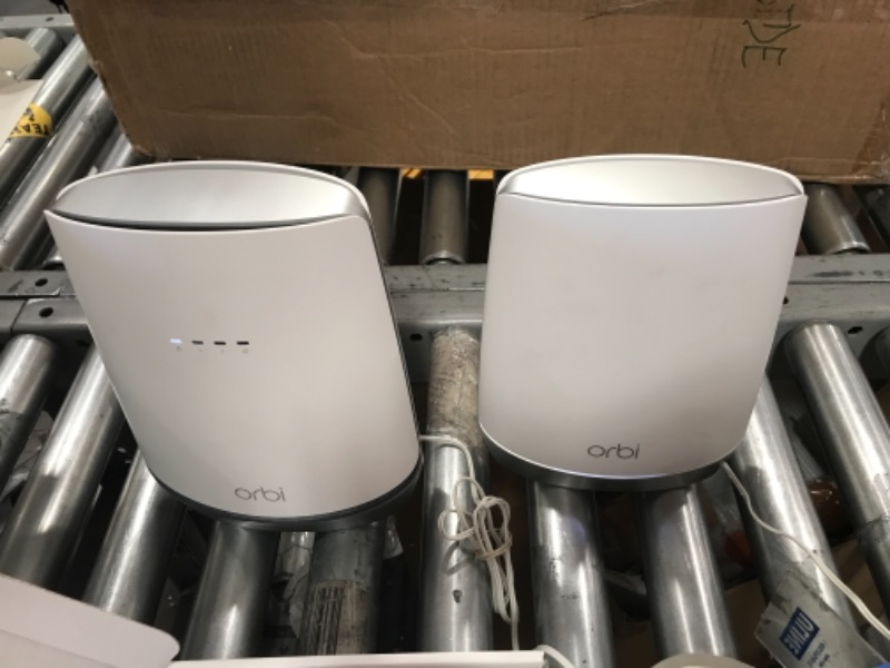 Photo 2 of ***SEE NOTES*** NETGEAR Orbi Whole Home WiFi 6 System with DOCSIS 3.1 Built-in Cable Modem (CBK752) – Cable Modem Router + 1 Satellite Extender | Covers up to 5,000 sq. ft. 40+ Devices | AX4200 (Up to 4.2Gbps)
