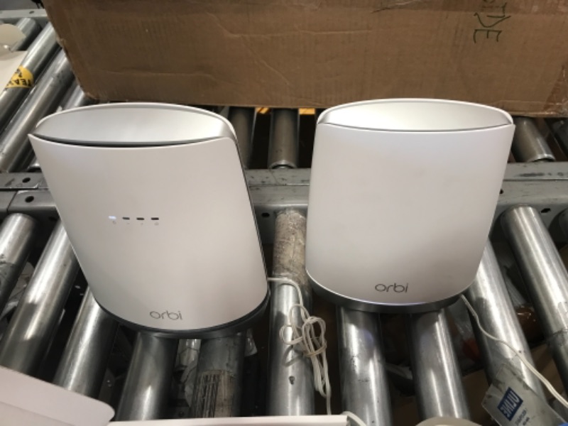 Photo 1 of ***SEE NOTES*** NETGEAR Orbi Whole Home WiFi 6 System with DOCSIS 3.1 Built-in Cable Modem (CBK752) – Cable Modem Router + 1 Satellite Extender | Covers up to 5,000 sq. ft. 40+ Devices | AX4200 (Up to 4.2Gbps)
