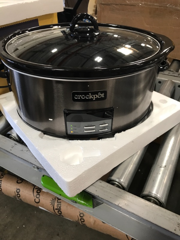 Photo 2 of Crock-Pot 8-qt. Black Stainless Digital Slow Cooker, Multicolor, 8 QT
