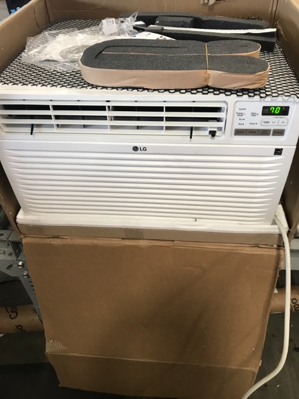 Photo 2 of ***PARTS ONLY*** LG Energy Star 12,000 BTU 115V Window-Mounted Air Conditioner with Wi-Fi Control, 12000, White
