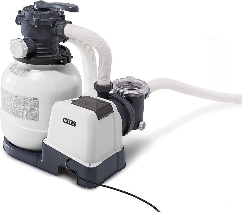 Photo 1 of (NOT FUNCTIONAL)INTEX 26645EG SX2100 Krystal Clear Sand Filter Pump for Above Ground Pools, 12in
