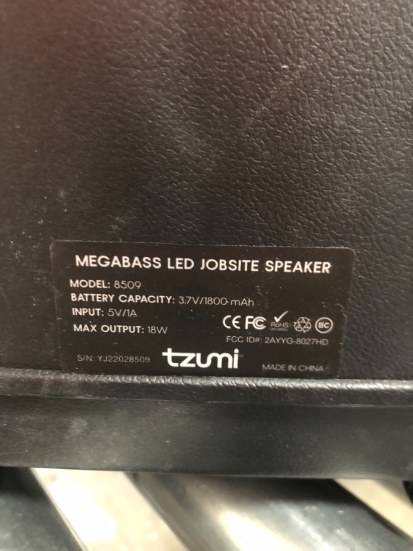 Photo 2 of Megabass Bluetooth Karaoke Jobsite Speaker
