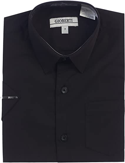 Photo 1 of Gioberti Boy's Short Sleeve Solid Dress Shirt
