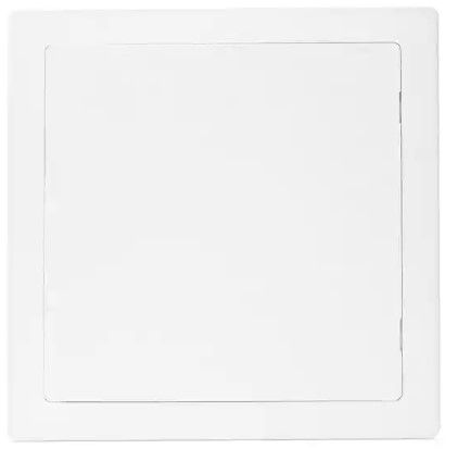 Photo 1 of 14 in. x 14 in. Plastic Drywall Access Panel, White

