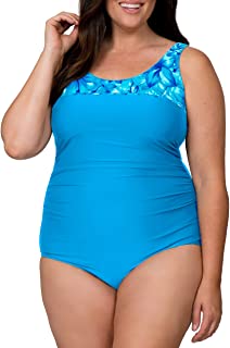 Photo 1 of Caribbean Sand Slimming One Piece Bathing Suit Full Coverage Plus Size Swimsuit for Women with Tummy Control
SIZE:24W