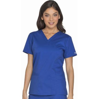 Photo 1 of Cherokee Workwear Core Stretch Scrubs Top for Women V-Neck WW630, XL, Galaxy Blue
