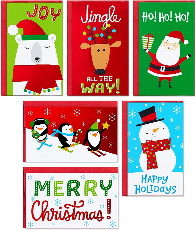 Photo 1 of ***non-refundable***
x-mas stationary
1 box"merry christmas"cards 10 ea, 1 box "joy" 12 ea, 1 box 48 cards mix xmas cards, 12 cards gold snowflake,1 xmas ornament