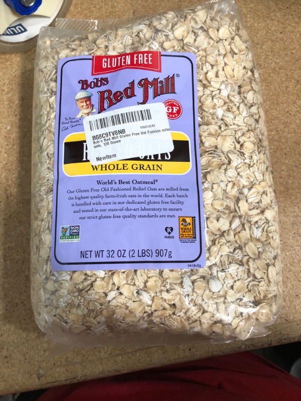 Photo 4 of **EXPIRES JULY22/2022** Bob's Red Mill Gluten Free Old Fashion Rolled Oats, 32 Ounce
