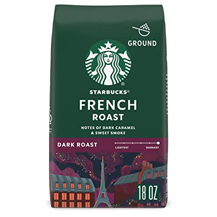 Photo 1 of **EXPIRES APR12/2022**Starbucks Ground Coffee—Dark Roast Coffee—French Roast—100% Arabica—1 bag (18 oz)
SET OF 2