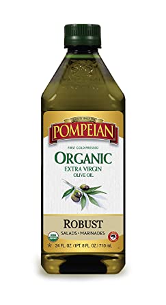 Photo 1 of **EXPIRES JULY2022** Pompeian USDA Organic Robust Extra Virgin Olive Oil, First Cold Pressed, Full-Bodied Flavor, Perfect for Salad Dressings & Marinades, 24 FL. OZ.
SET OF3