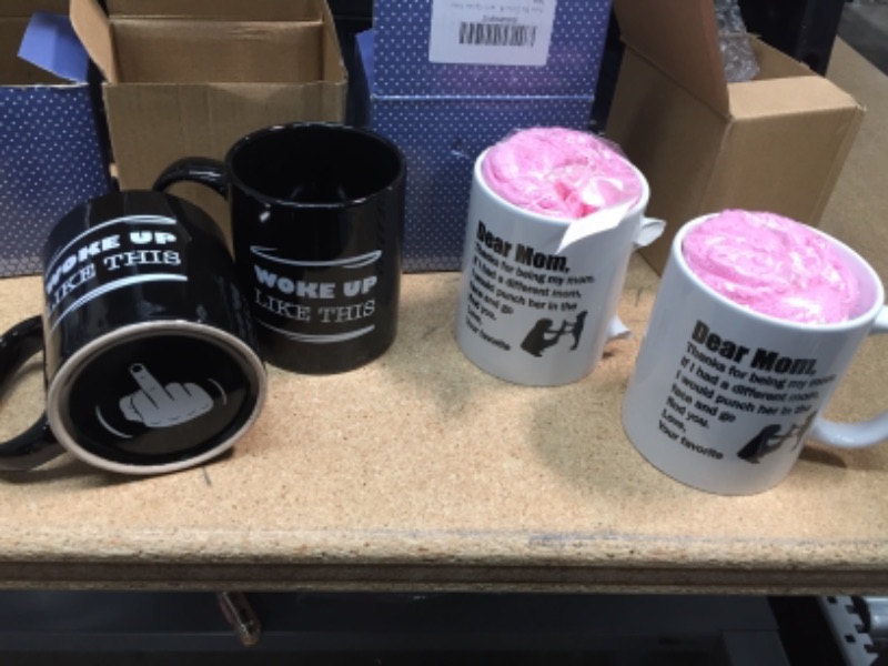 Photo 3 of **NONREFUNDABLE BUNDLE OF NOVELTY MUGS**ONE MUG HANDLE IS BROKEN OFF