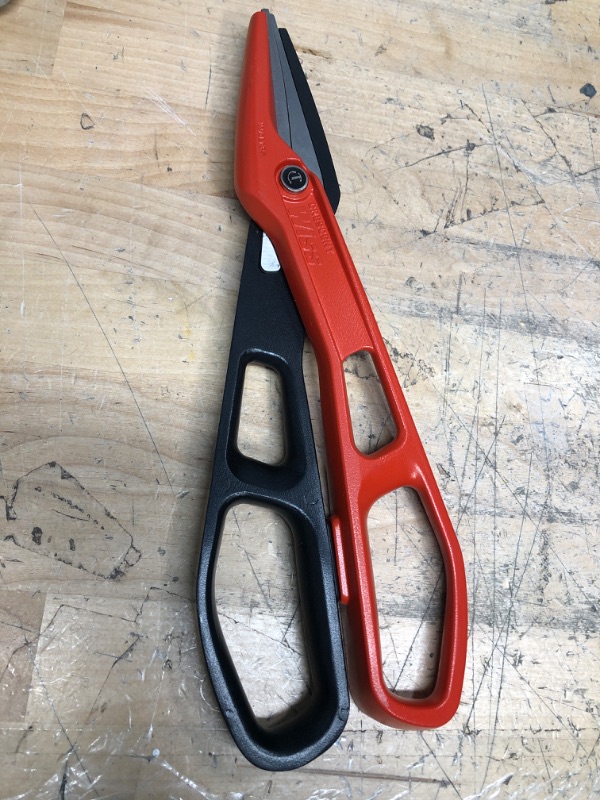 Photo 2 of 13 in. Aluminum Straight-Cut Tinner Snips
