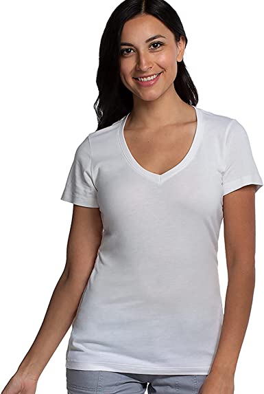 Photo 1 of Cariloha Women's Bamboo V-Neck T-Shirt- SIZE XL 
