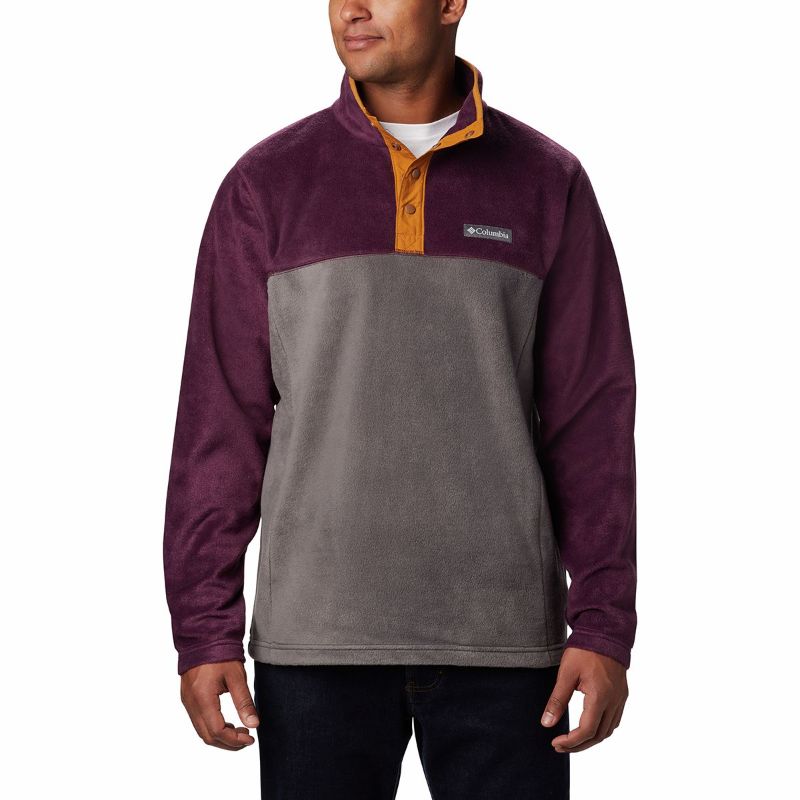 Photo 1 of Columbia Steens Mountain 1/2-Snap Fleece Jacket - Men's- SIZE MEDIUM 
