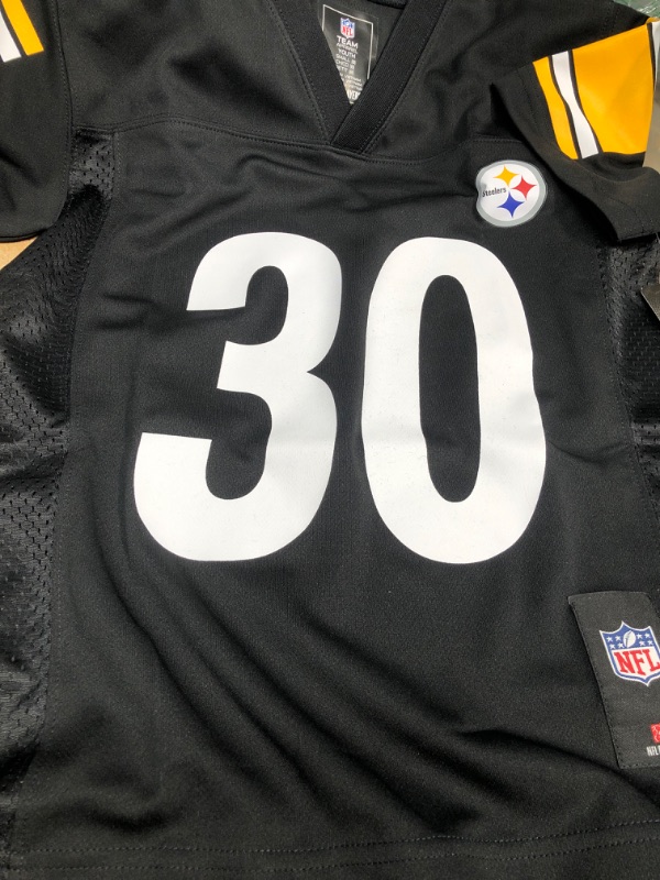 Photo 2 of Pittsburgh Steelers NFL #30 Conner (Black) Jersey Size Youth S New
