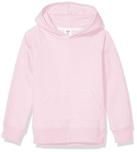 Photo 1 of Amazon Essentials Toddler Girl's Pullover Hoodie Sweatshirt, Light Pink - medium