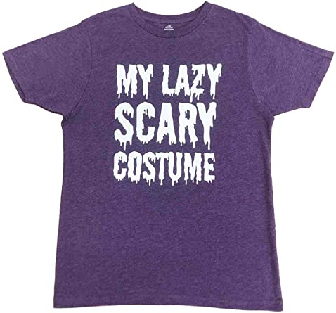 Photo 1 of Halloween My Lazy Scary Costume Purple Heather Graphic T-Shirt (Large)
